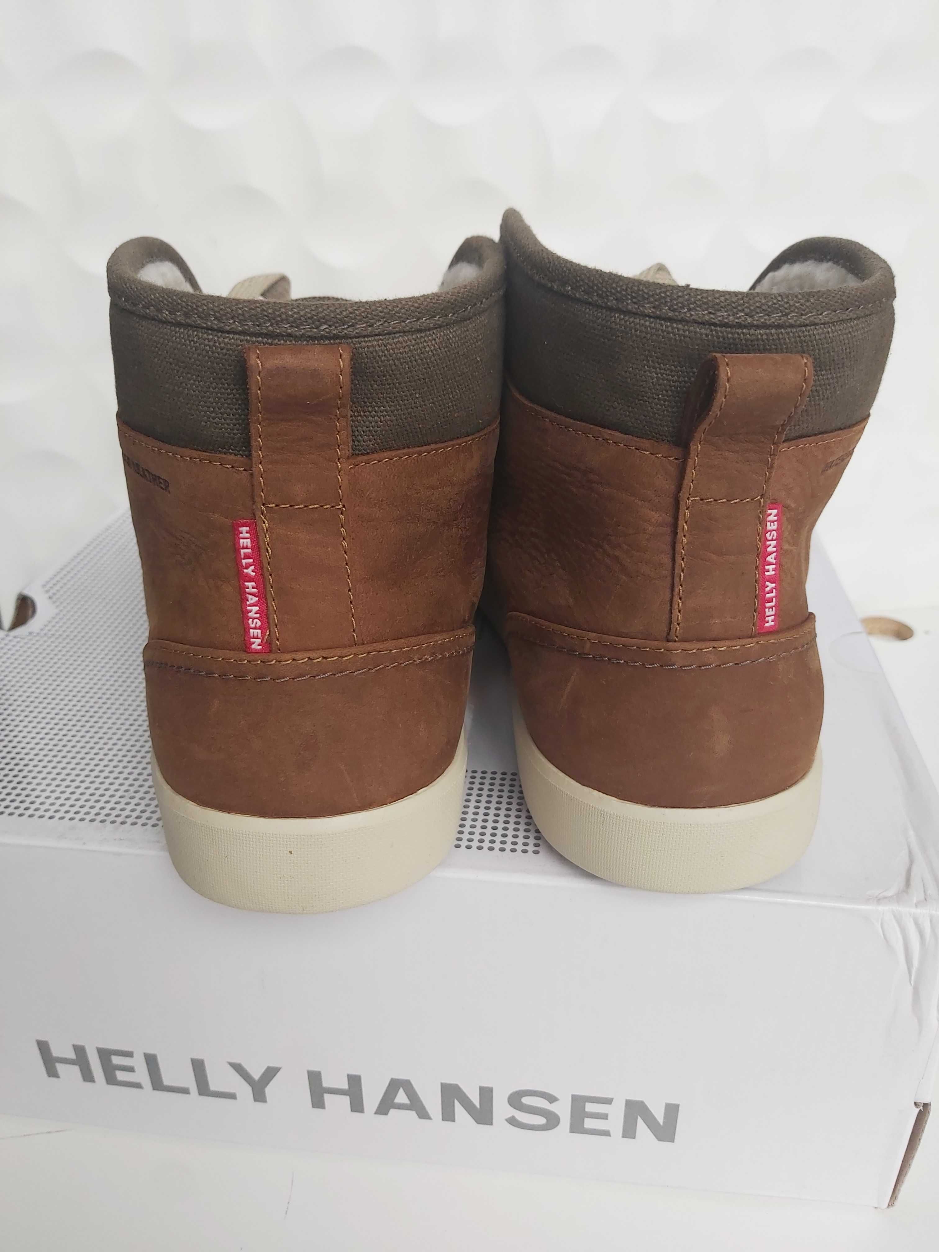 NOWE buty męskie botki HELLY HANSEN gerton brazowe 44 trzewiki skora