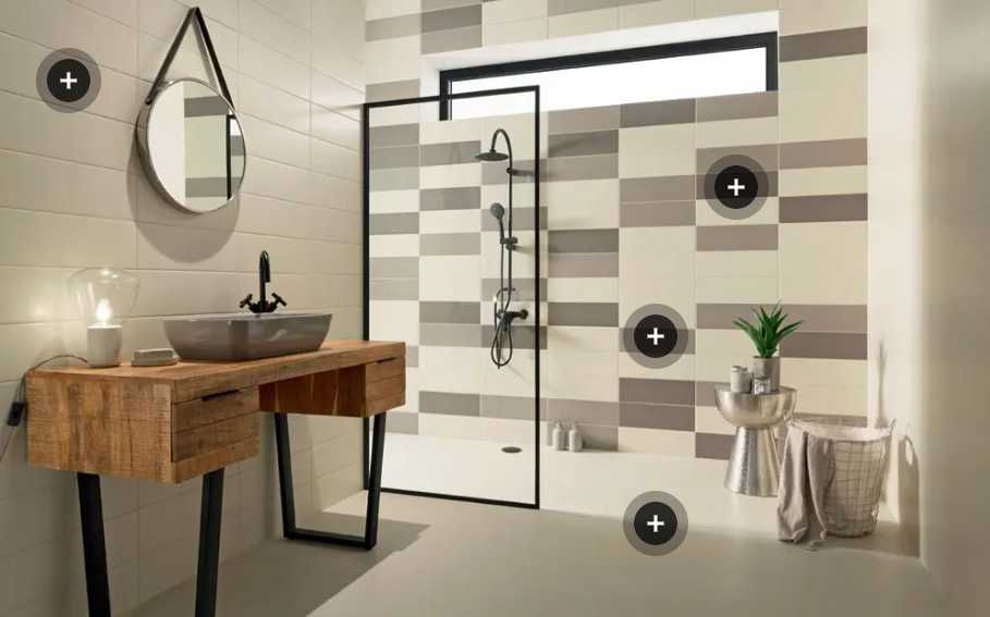 Płytki ścienne Tubądzin Industria Light Grey 44,8x14,8cm