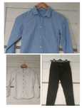 Koszula H&M Smyk cool club spodnie chino chinosy eleganckie 128