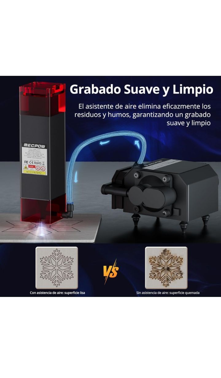 Mecpow X3 Vendo máquina gravadora e cortadora a laser NOVA