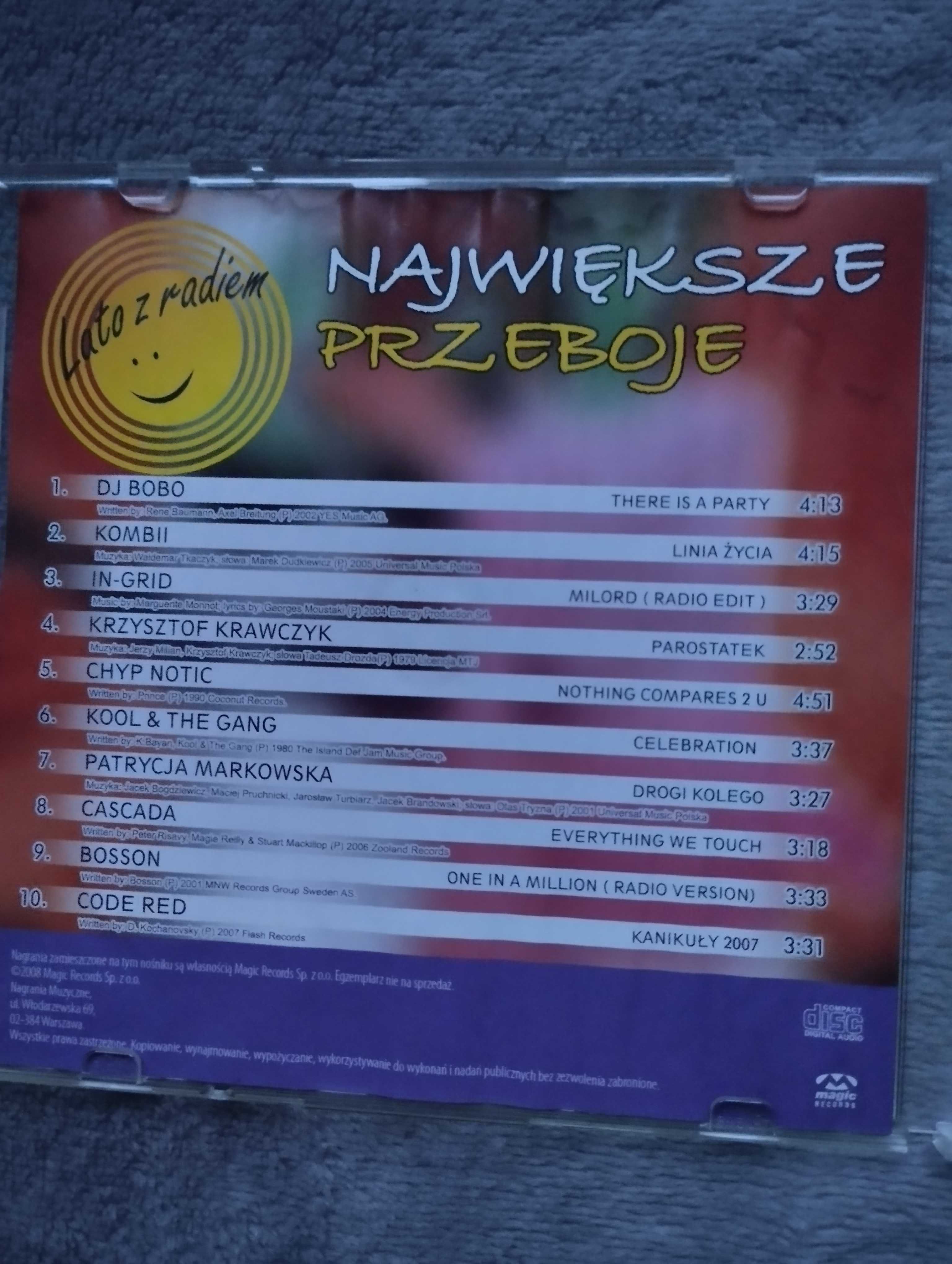 Największe przeboje lata z radiem płyta CD