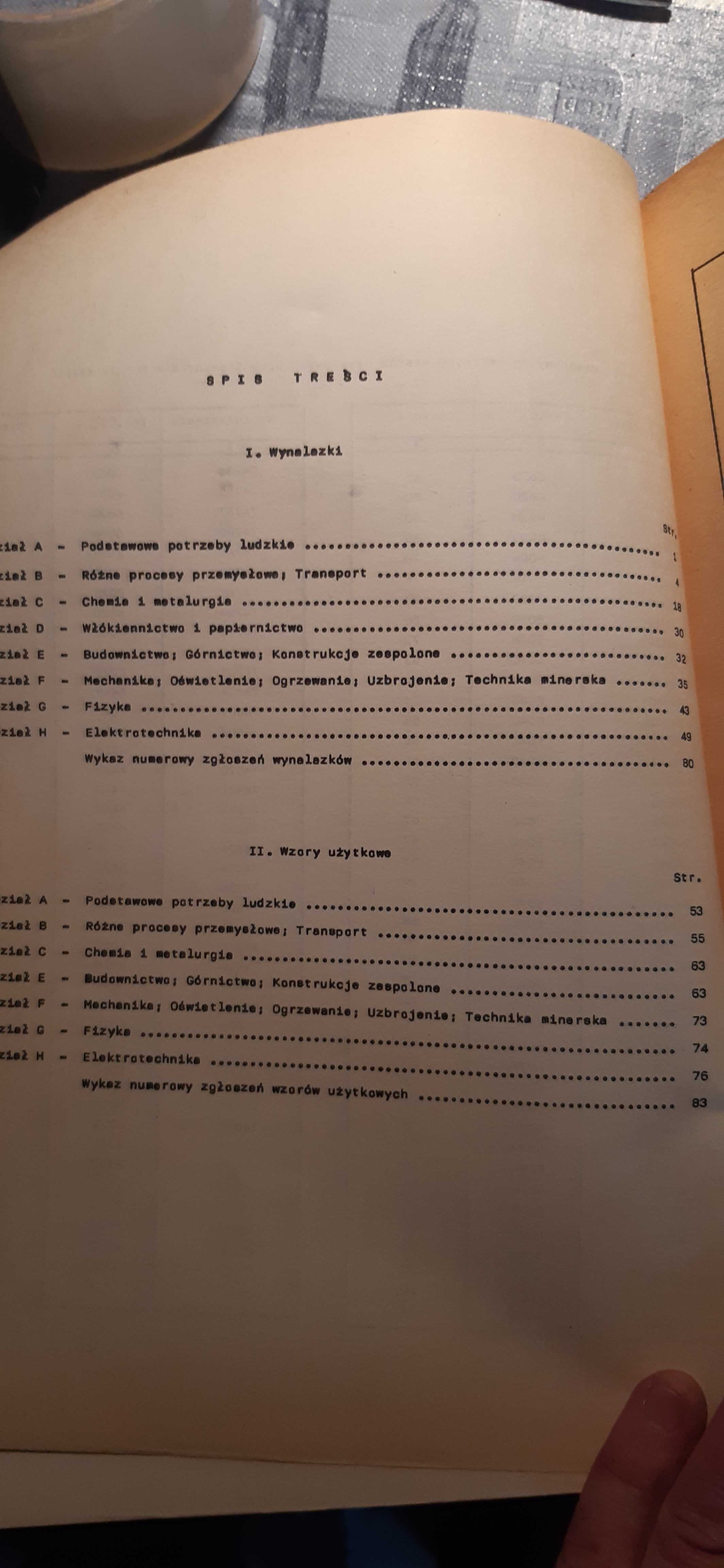 stary biuletyn urzędu patentowego 1986r prl
