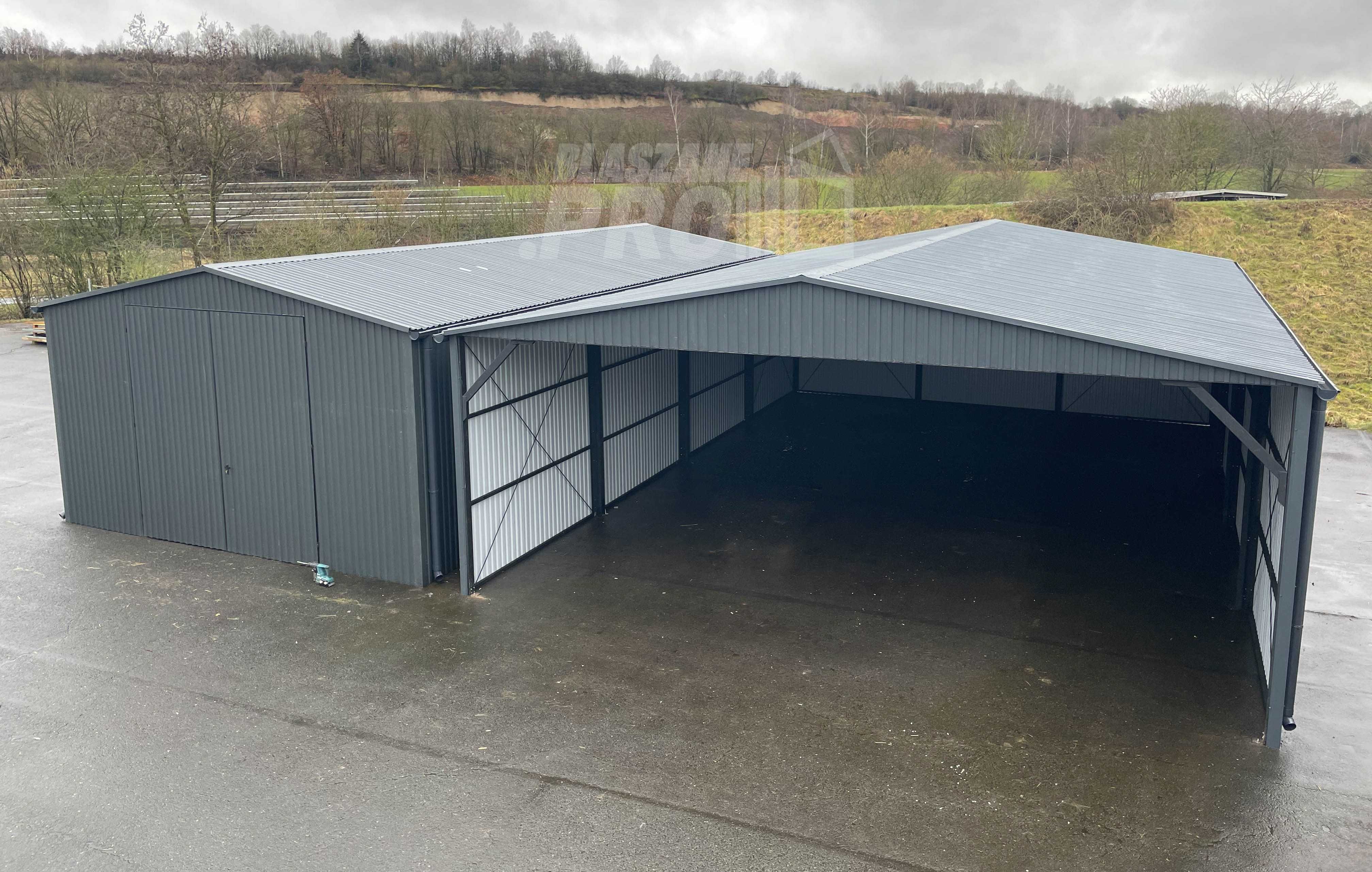 Wiata samochodowa CarPort 9x11m rynny GP530