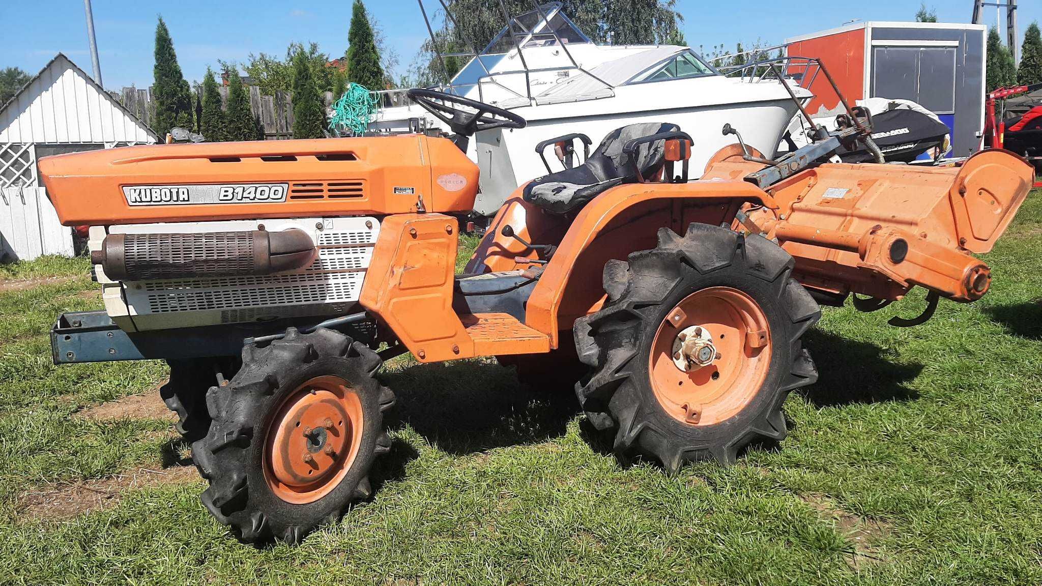 traktor japoński  glebogryzarka Kubota b1400 kosiarka bijakowa