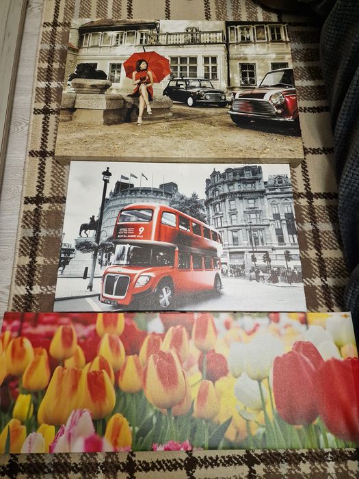 Эксклюзивный набор из 3 больших картин на холсте |