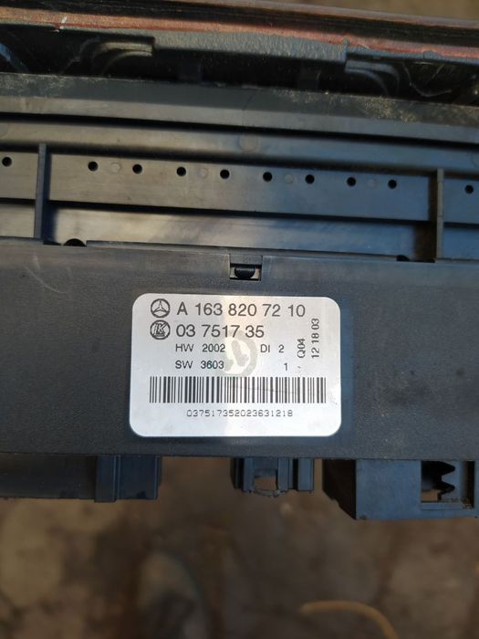 Блок управления печкой климатом мерседес мл w163