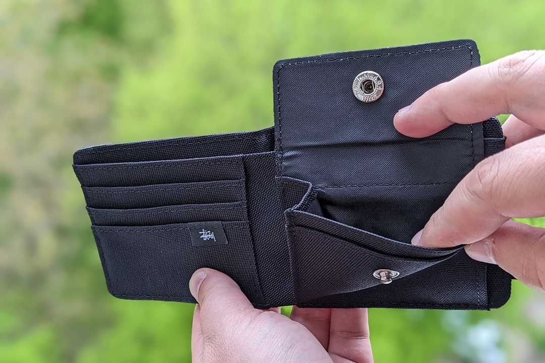 Стильний гаманець Stussy, гаманець Стусі, кошелек Стуси, колір чорний