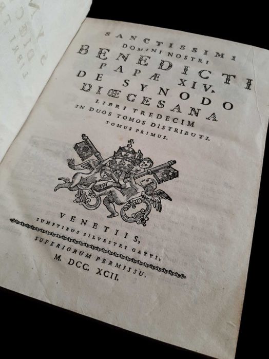 Livro - De Synodo Dioecesana Libri Tredecim - 1792