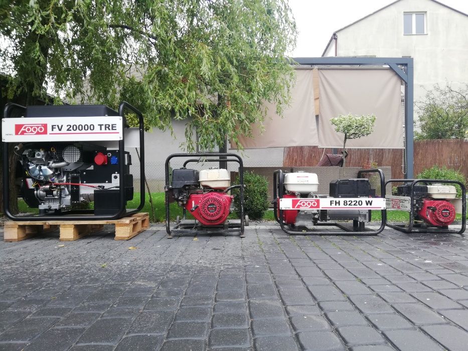 Agregat Prądotwórczy Spawalniczy 2-35 KW Pompa Szlamowa FOGO WYNAJEM