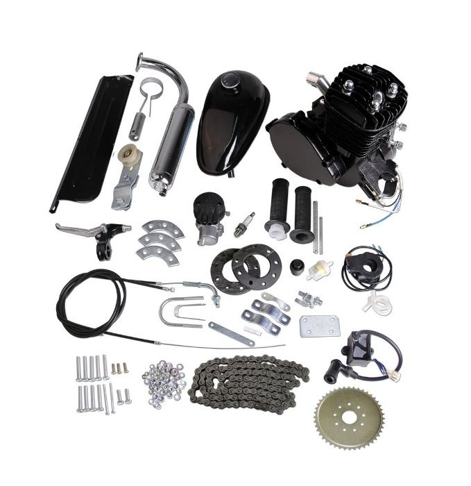 Kit Completo Bicicleta a Motor Bina 50cc - PRETO