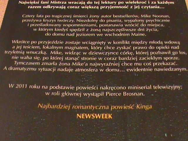 Stephen King - "Worek kości".