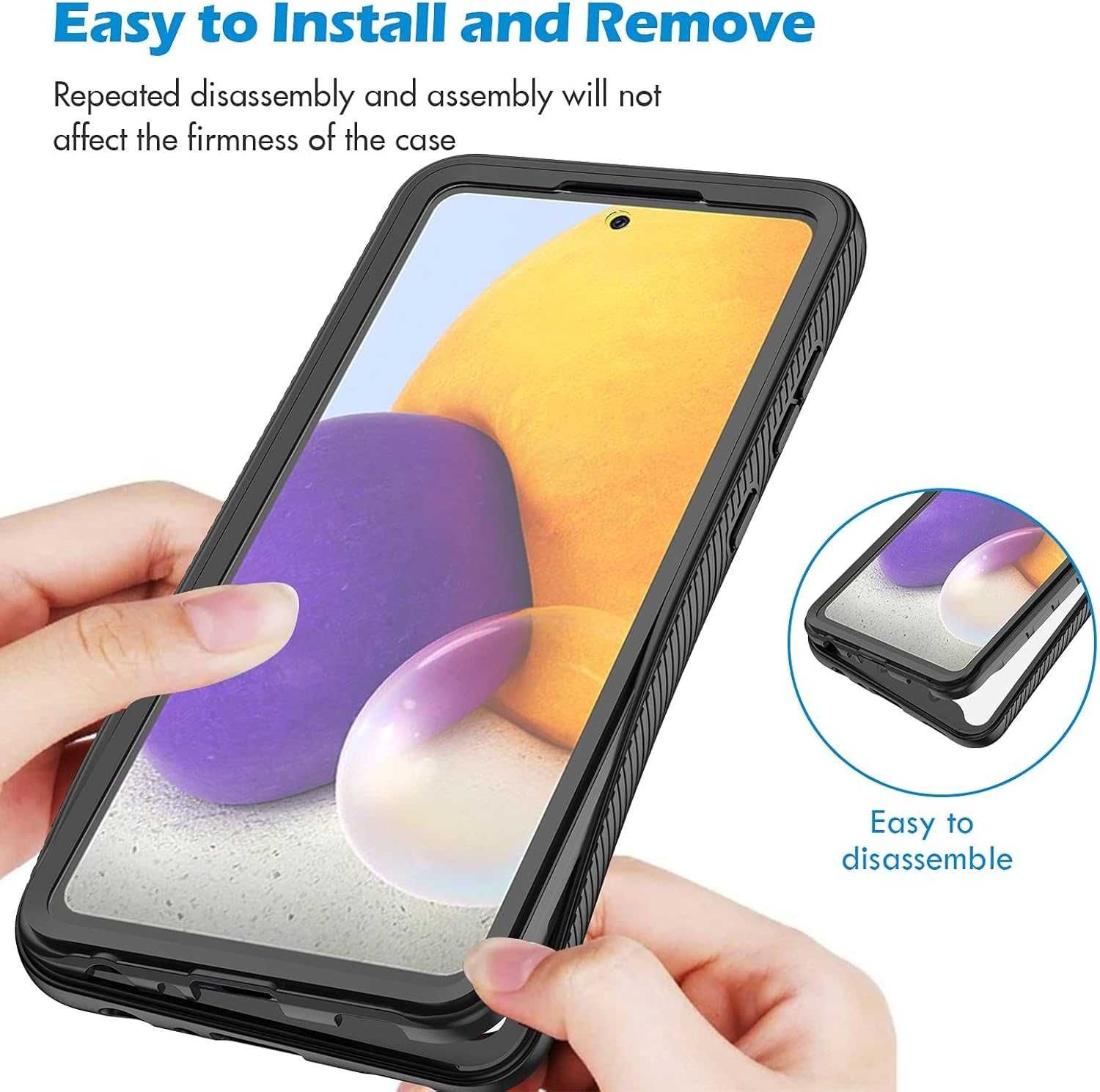 CENHUFO etui do Samsung Galaxy A52 / A52S 5G etui pancerne 360 mocne