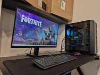 Zestaw Komputer do gier ryzen 7 monitor 27 cali klawiatura myszka