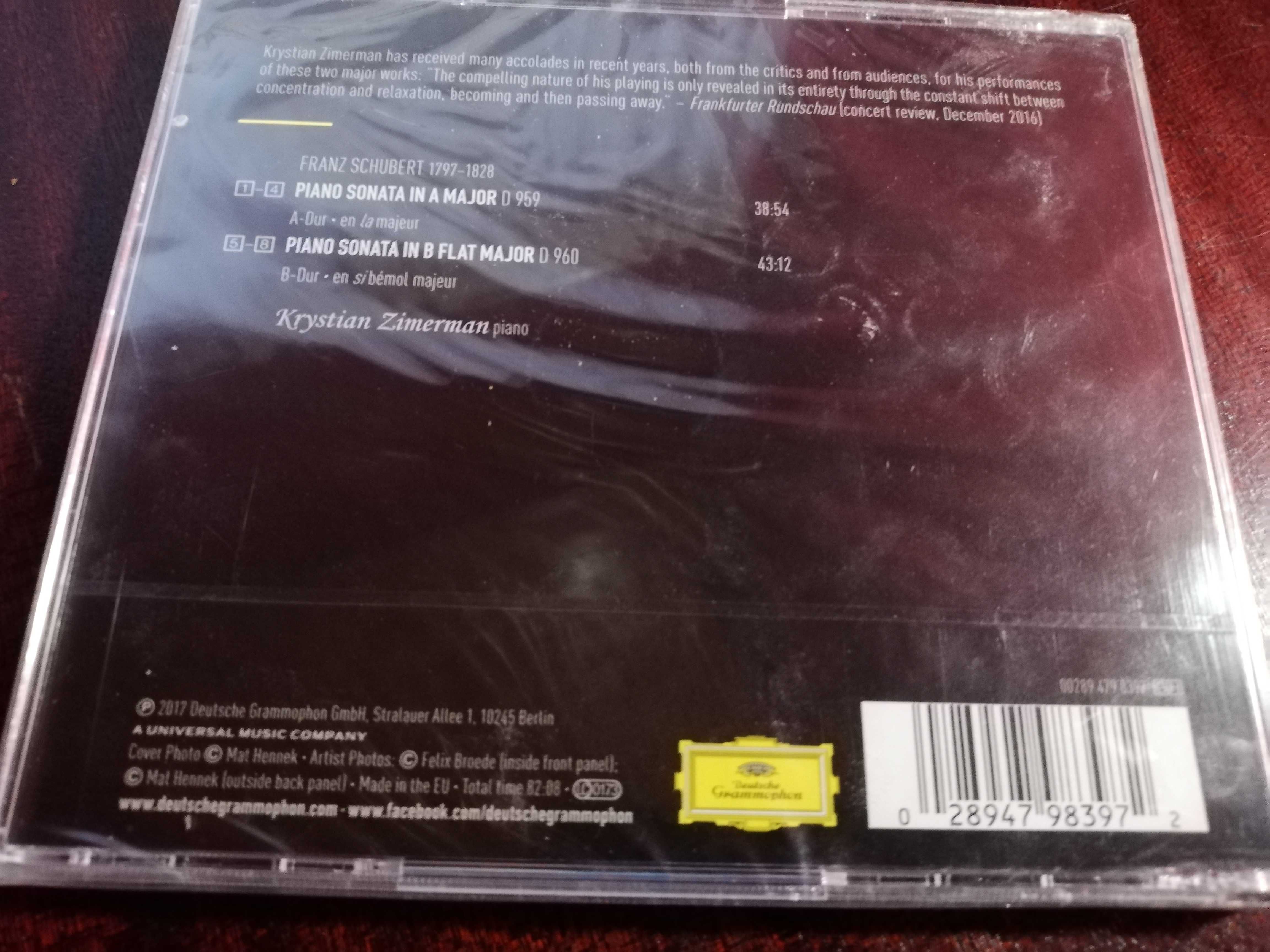 Kristian Zimerman. Franz Schubert Piano Sonatas.