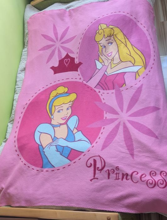 Koc kocyk polarowy różowy Księżniczki Disneya Aurora Kopciuszek