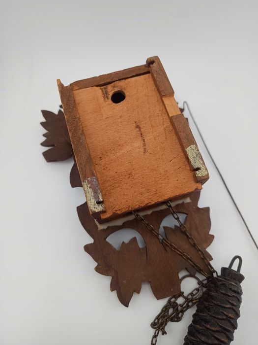 Miniaturowy ludowy zegar wiszący chodzik, kukułka