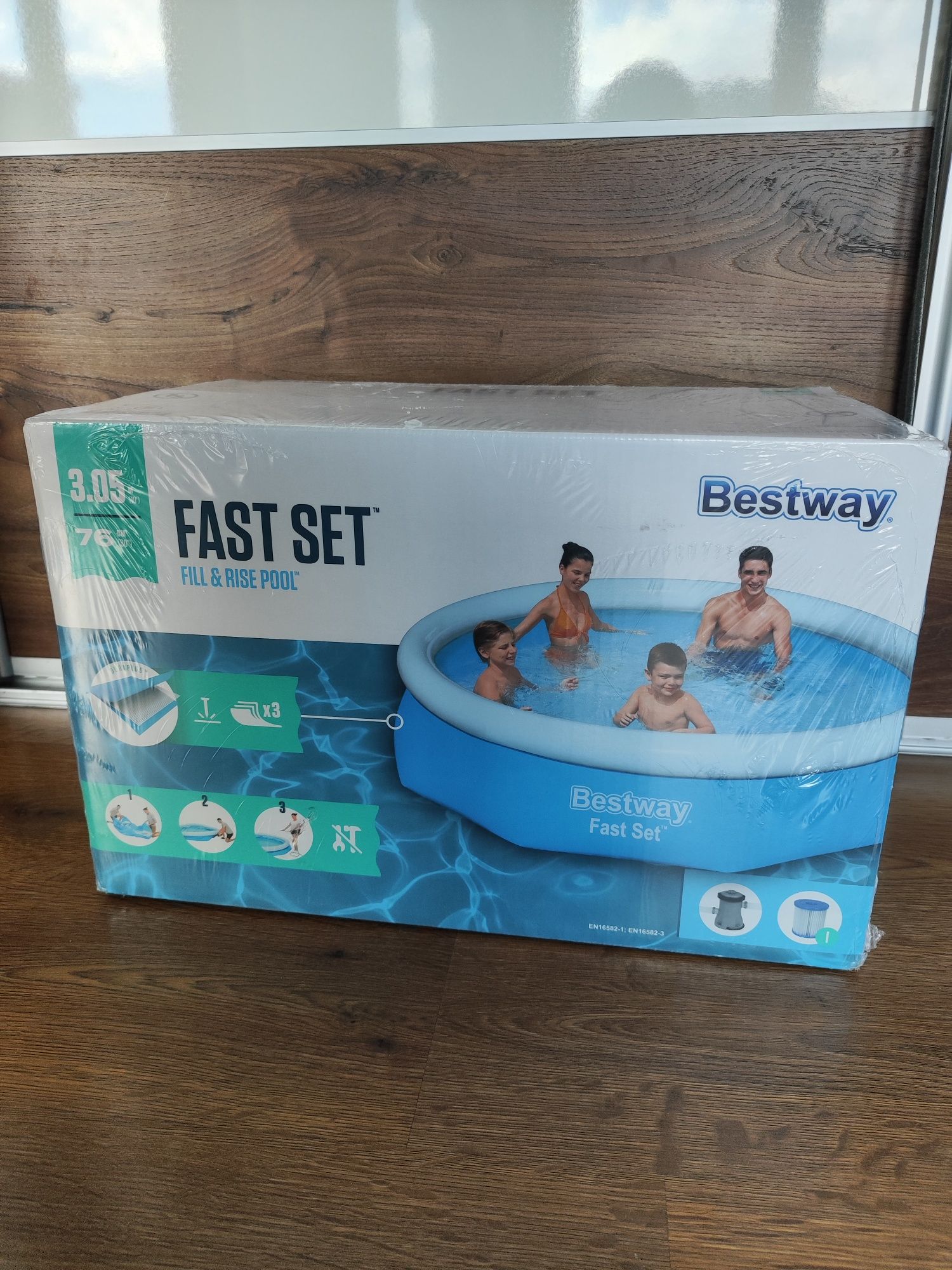 Nowy basen rozporowy Bestway 3,05/0,76m