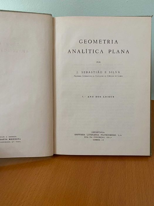 Geometria Analítica Plana - J. Sebastião e Silva
