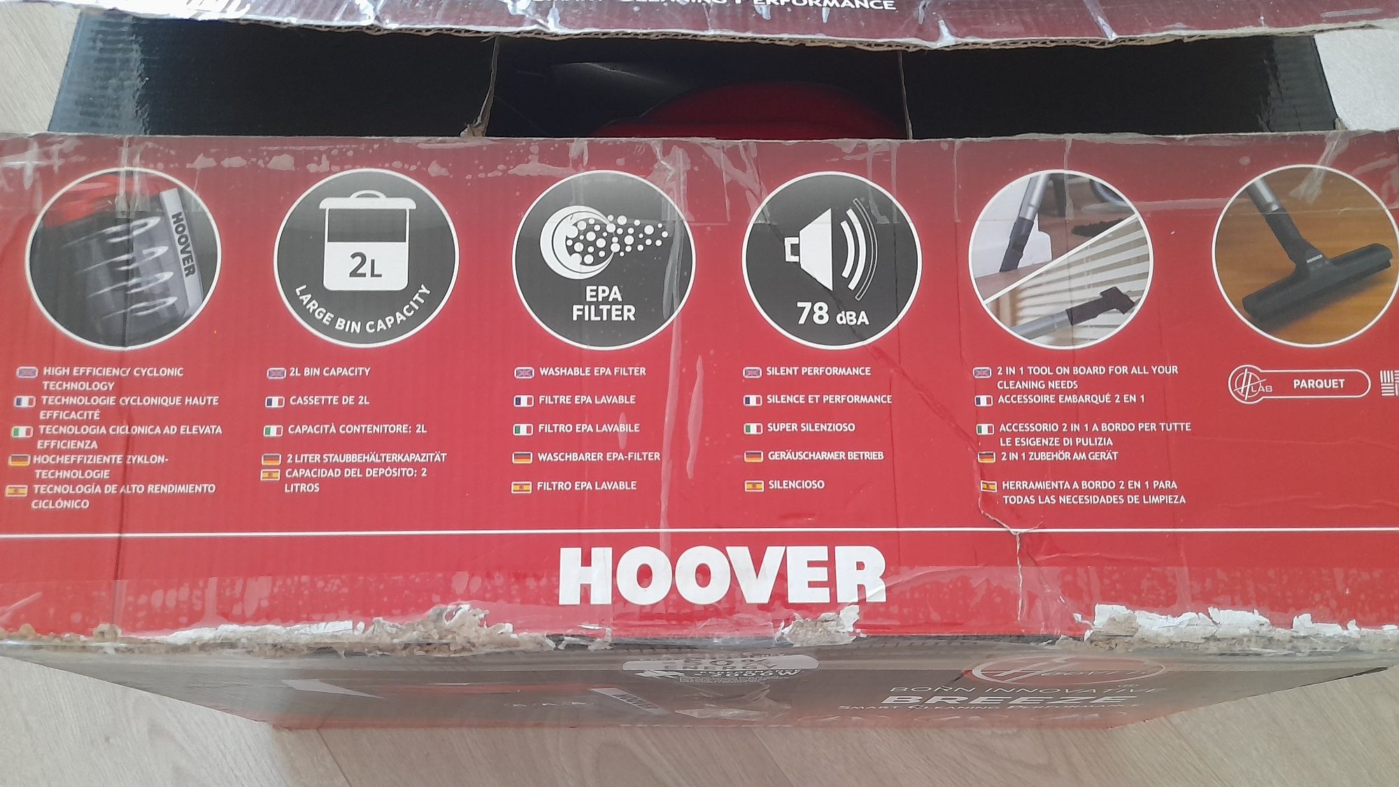 Aspirador Hoover sem saco