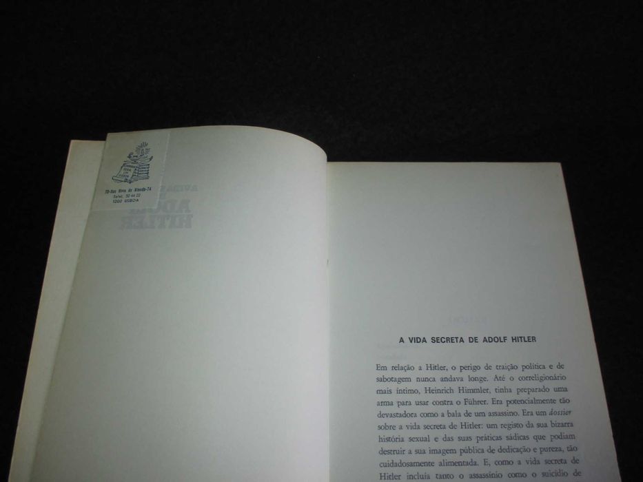 Livro A Vida Secreta de Adolf Hitler David Lewis
