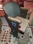 Fotel kinowy do renowacji prl vintage