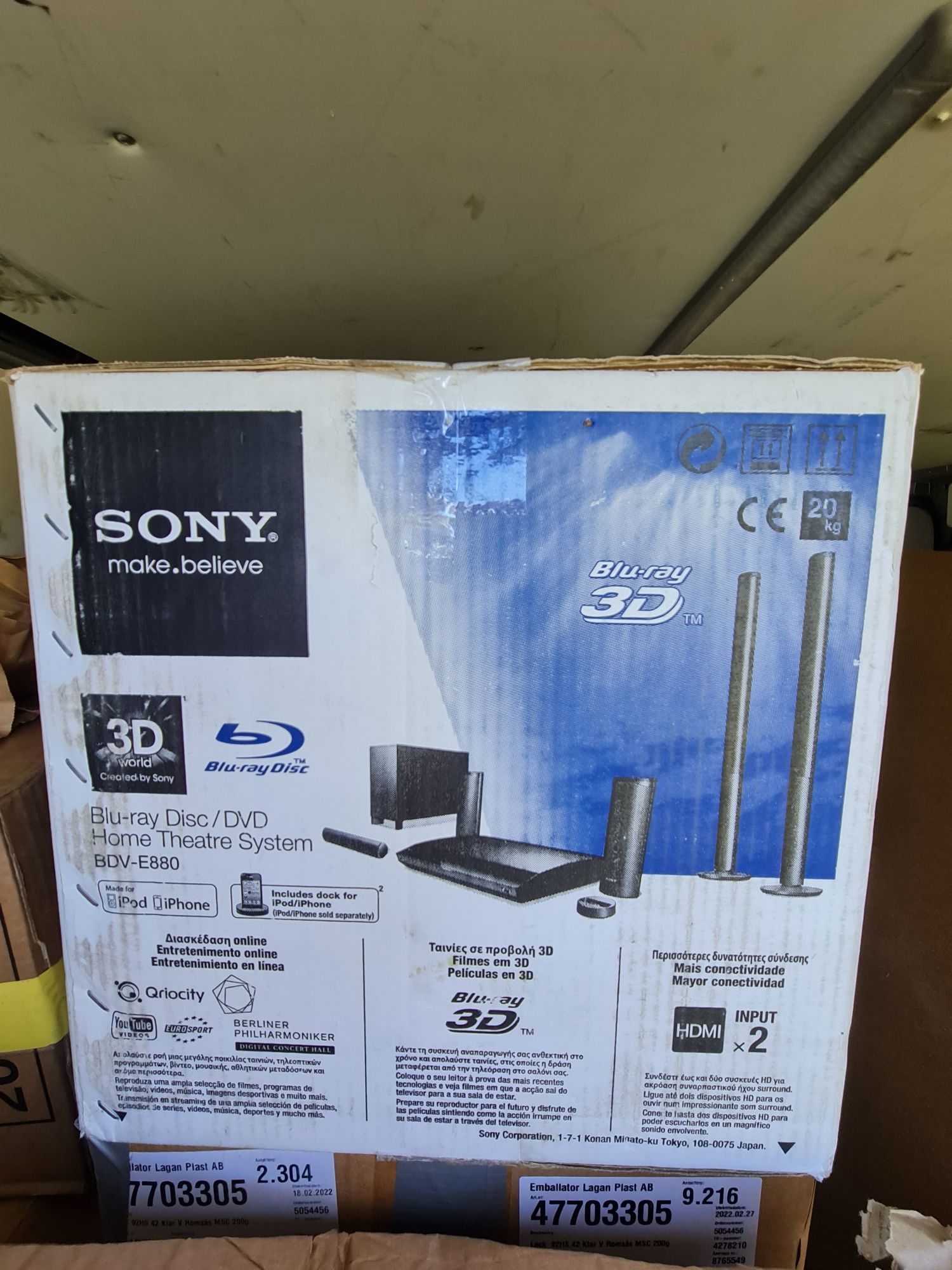 Sprzedam nowy zestaw kina domowego Sony BDV-E880
