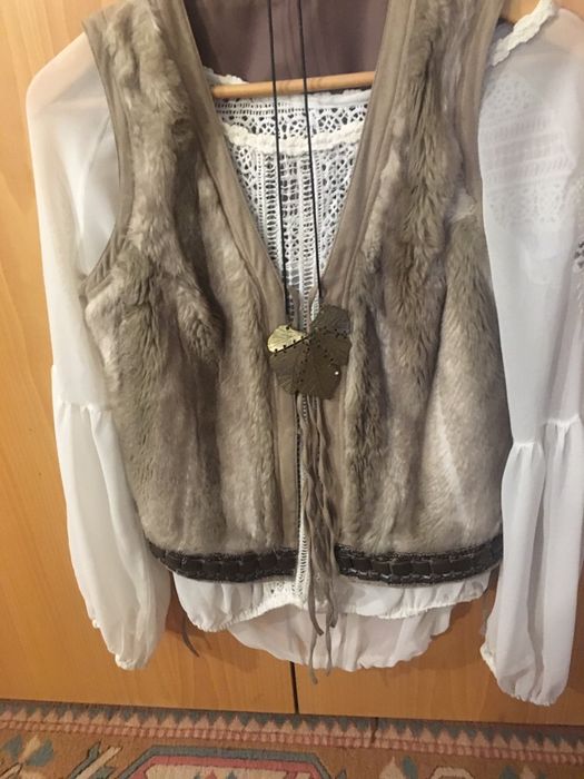 Colete de pelo Sisley