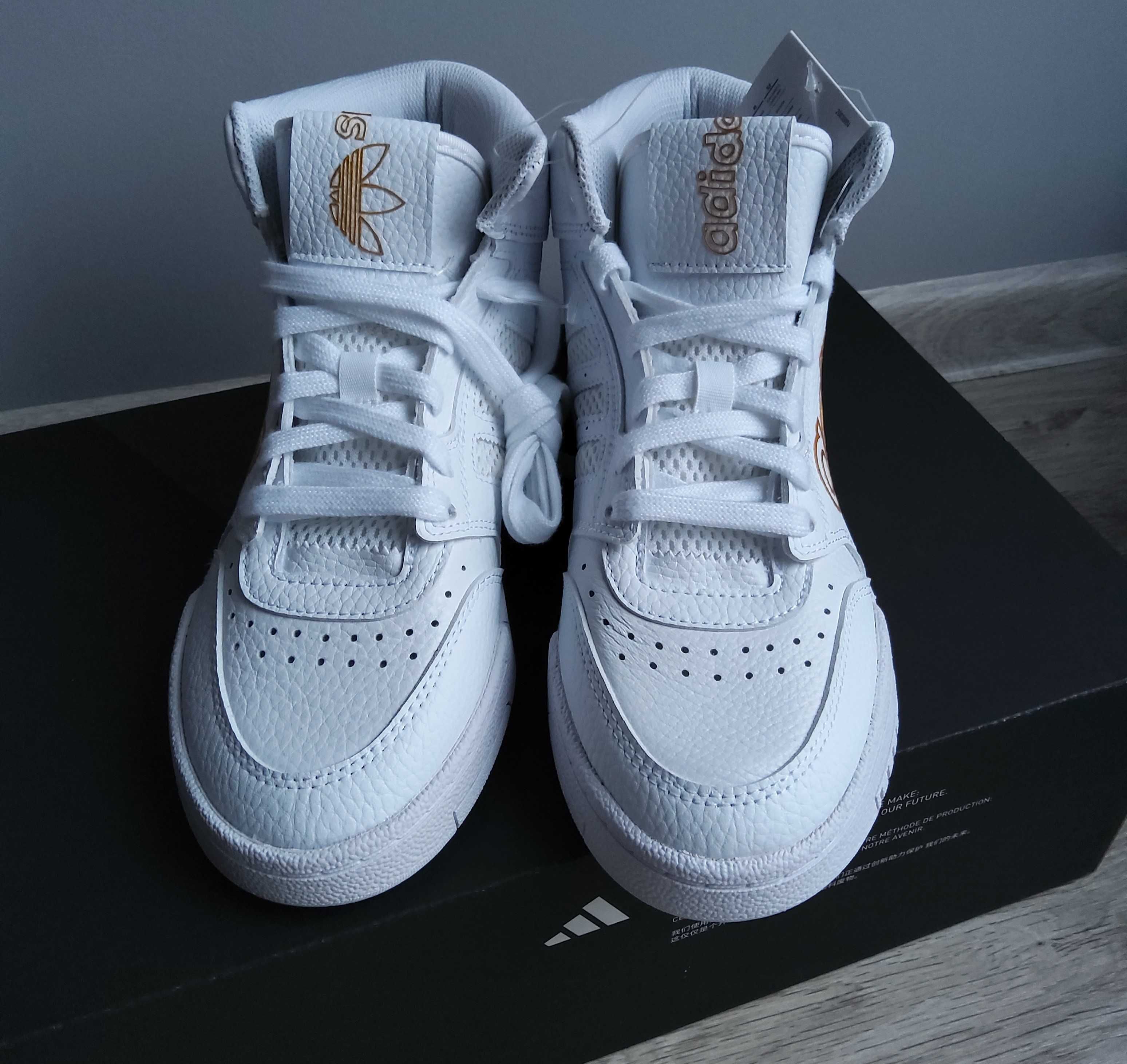 Białe buty damskie sneakersy Adidas Originals Drop Step Xl FV4874 r.36