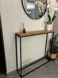 Konsola mebel metal drewno