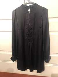 túnica em seda preta muito elegante marca INWEAR  34