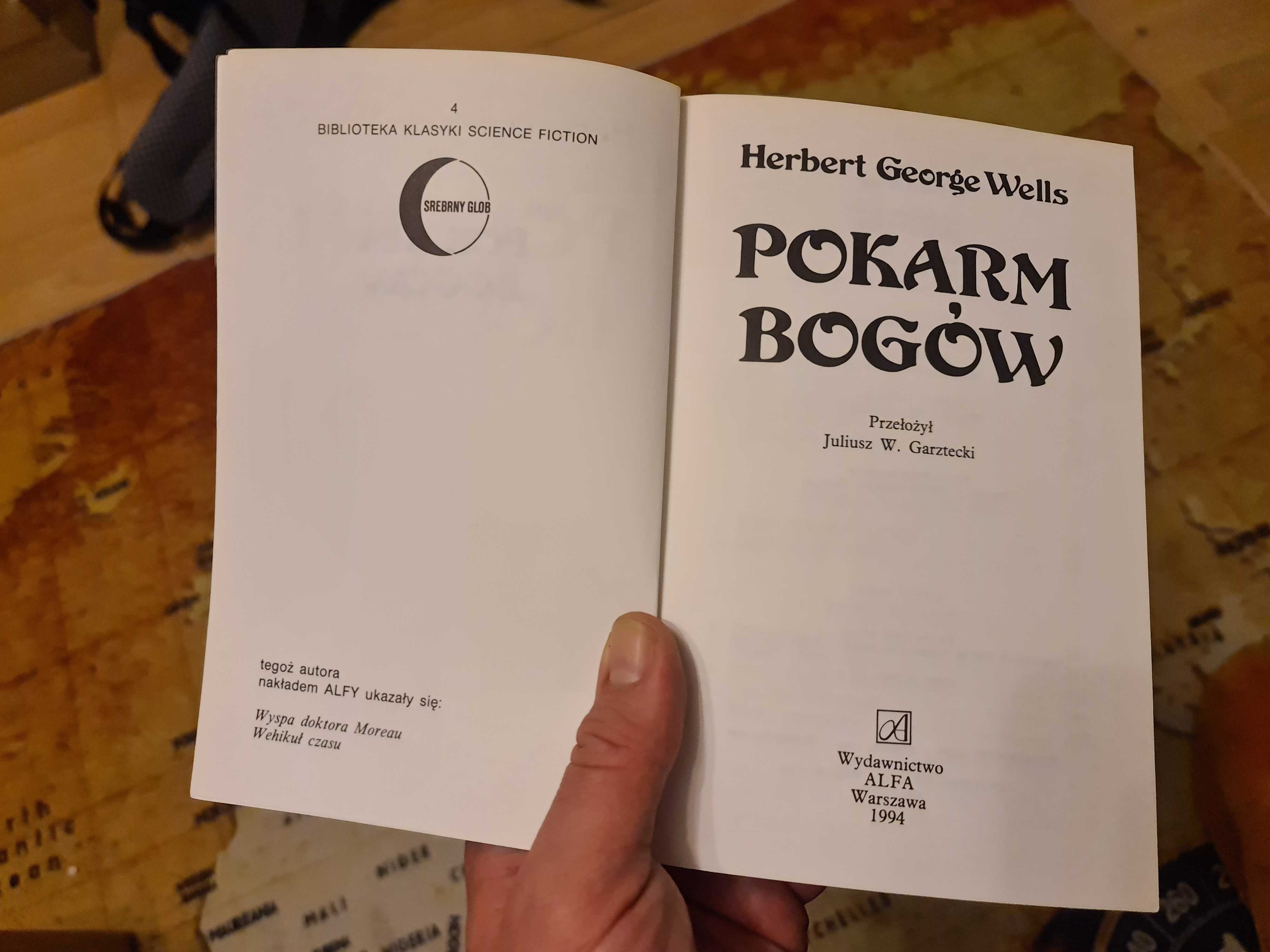 książka "Pokarm Bogów" Herbert George Wells, stan bdb