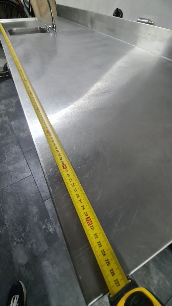 Bancada inox com pia