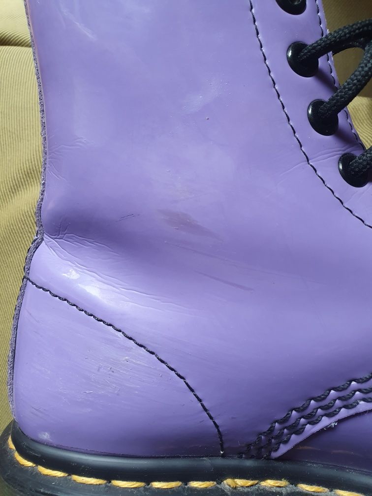 Dr. Martens lila lakierowane 37 bdb