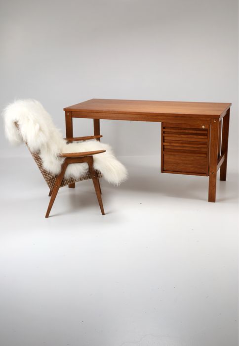 Biurko vintage lata 70, teak