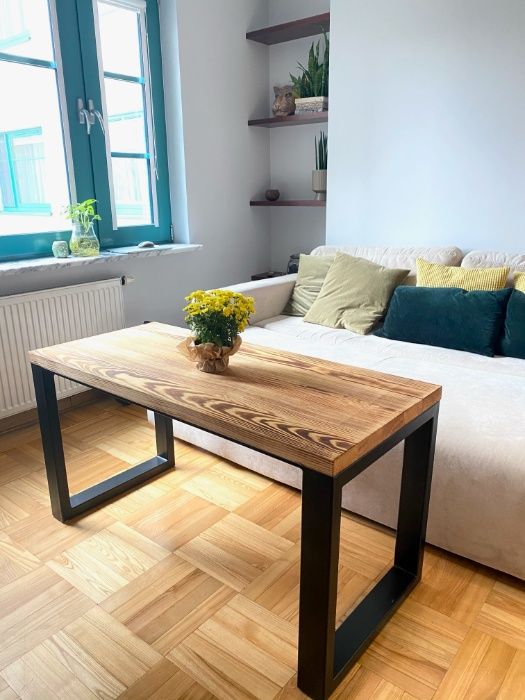 Stół do kuchni salonu jadalni 140x80cm z litego drewna loft nowoczesny