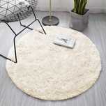 Dywan Okrągły Shaggy Strado 300X300 Creambeige (Beżowy)