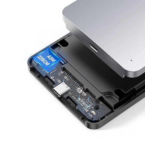 Kieszeń Ugreen CM300, 70499 na dysk twardy 2,5'' SATA 3.0/6Gbps - szar