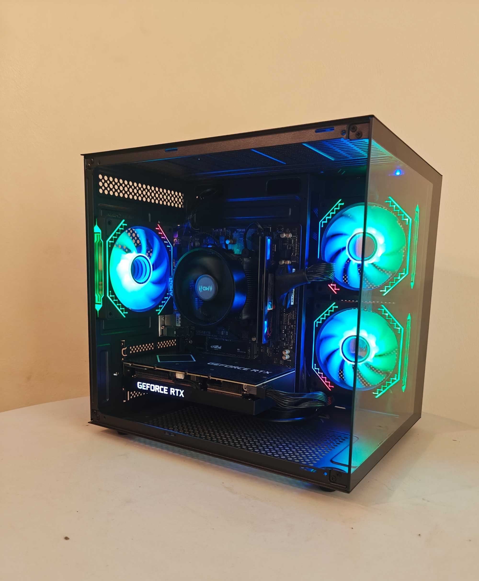 Komputer do gier Ryzen 5500/ RTX 3060TI/ 500GB Nvme/ RGB
