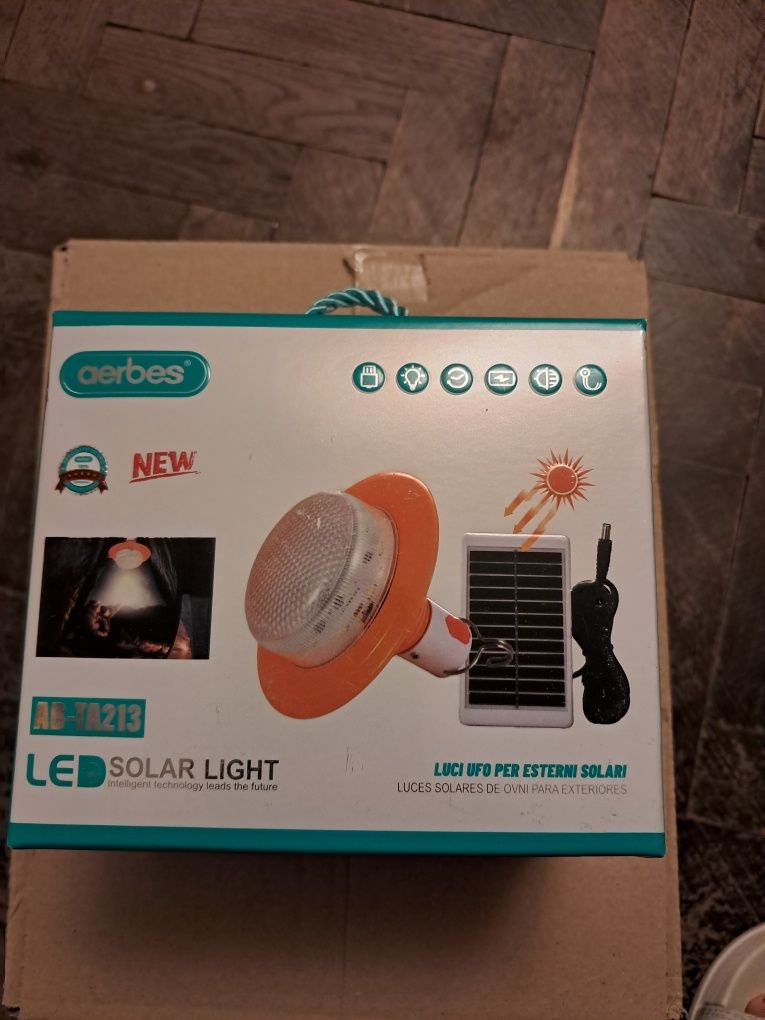 Lampa solarna campingowa.nowa.