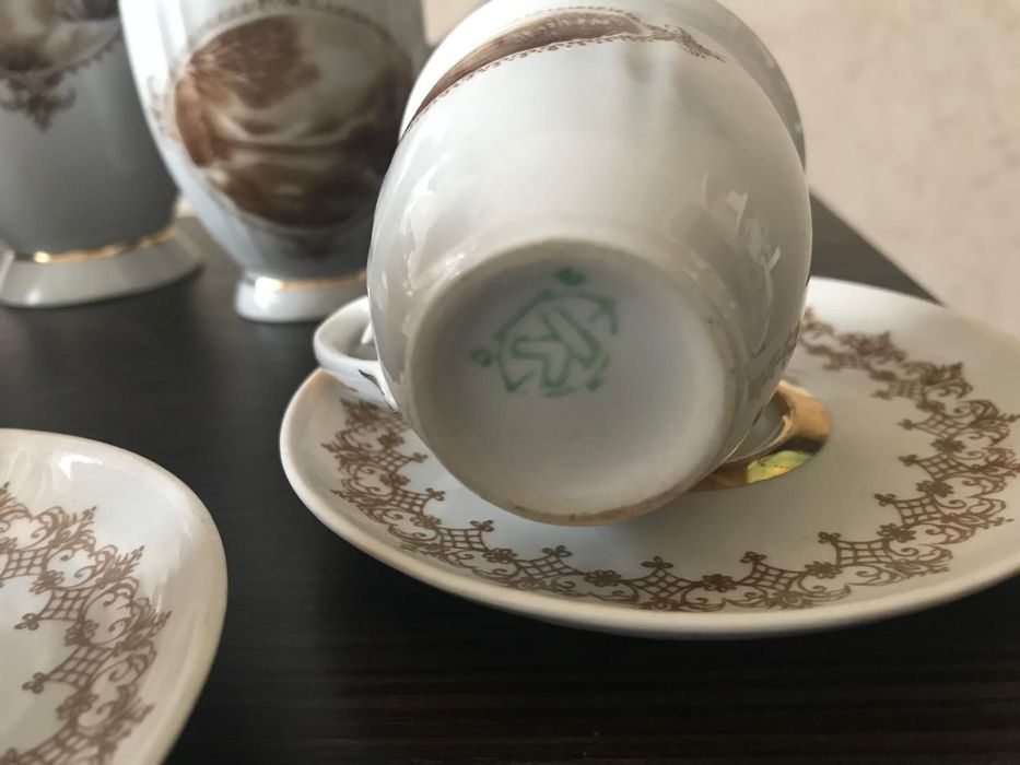 Вінтажний кавовий сервіз на шість персон