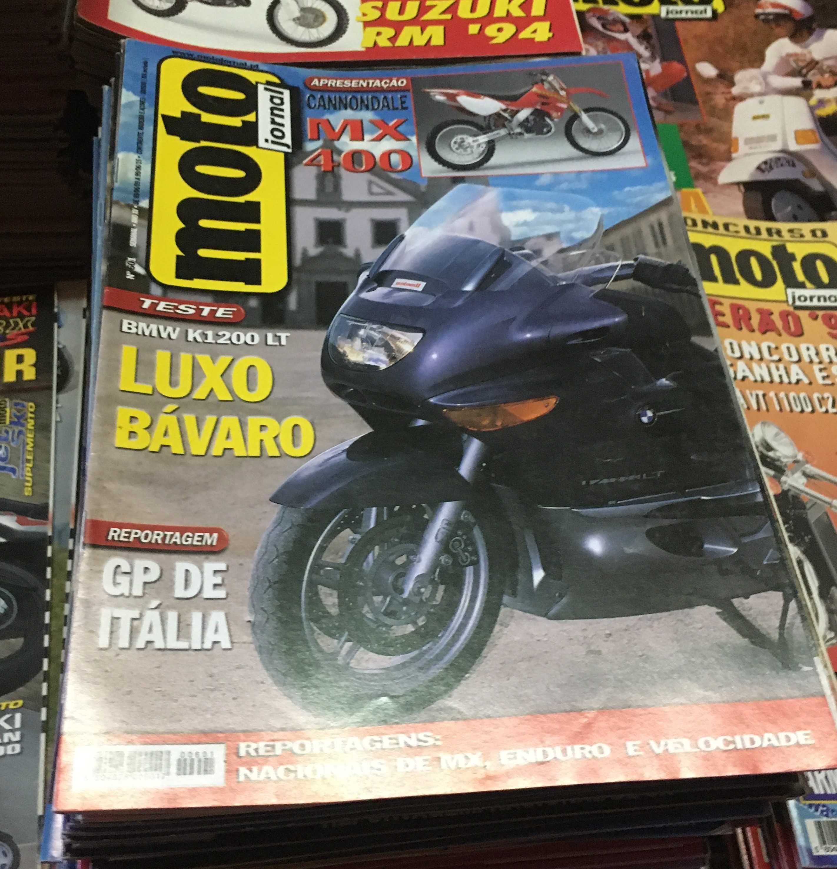 Lote de 334 revistas MotoJornal da década de 1990