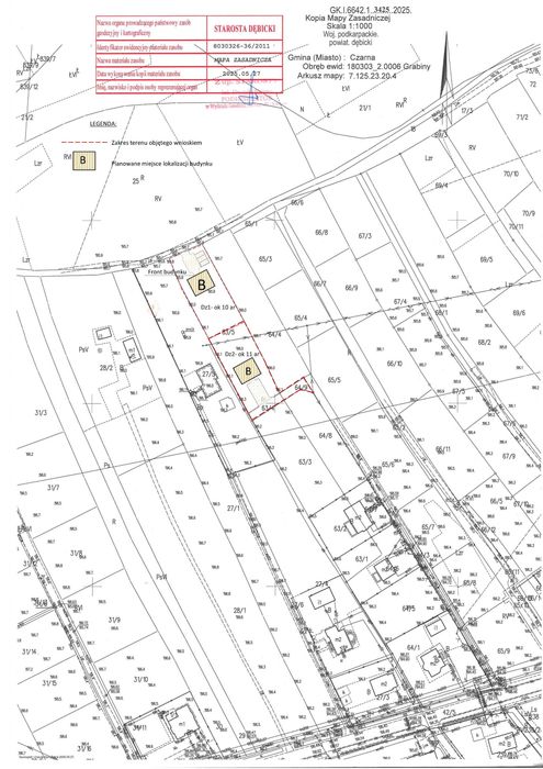 Działka budowlana Grabiny koło Dębicy