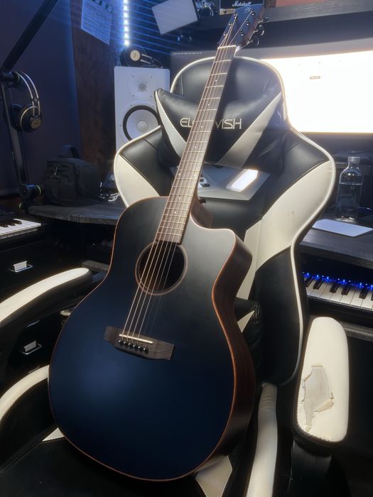 Guitarra Harley Benton CLG-70ASR CE SBK AllSolid (Eletroacustica)