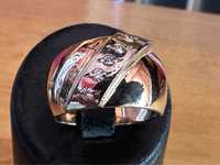 Золотое кольцо чалма с бриллиантами 583 проба СССР распродажа акция