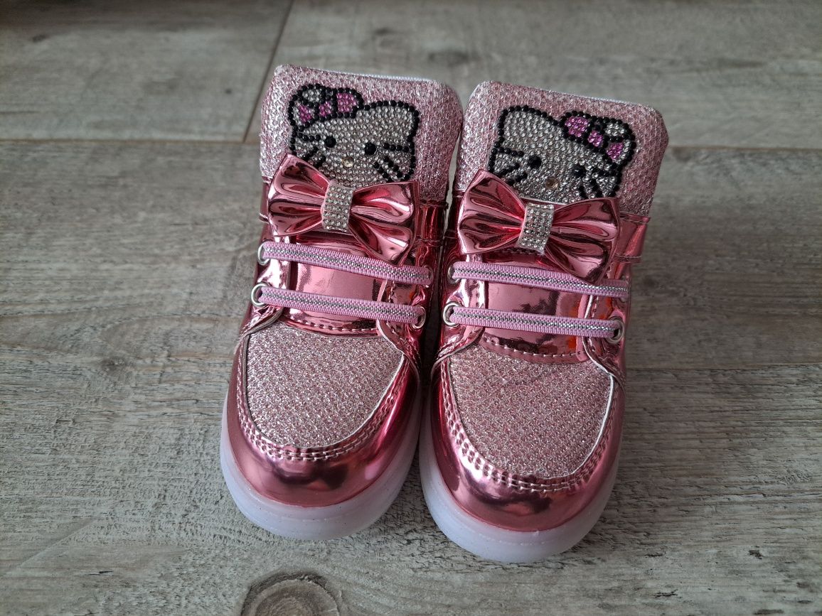 Buty, botki świecące LED Hello Kitty - rozm 26