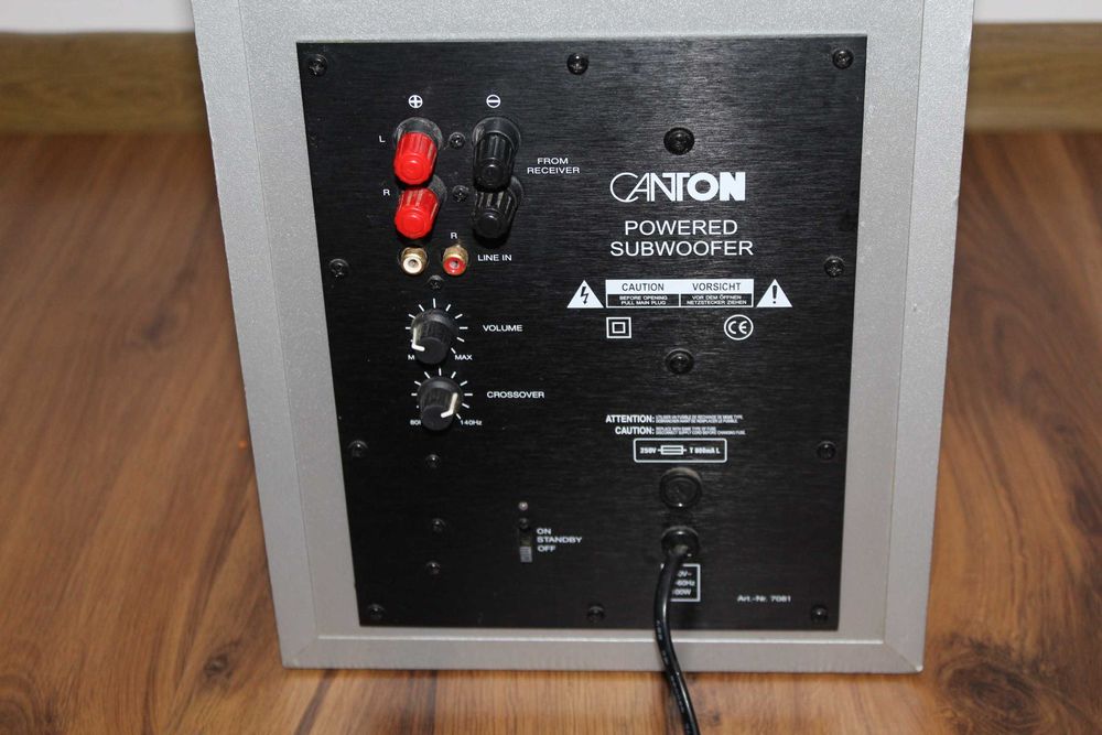 CANTON AS 10 Subwoofer aktywny srebrny Wysyłka