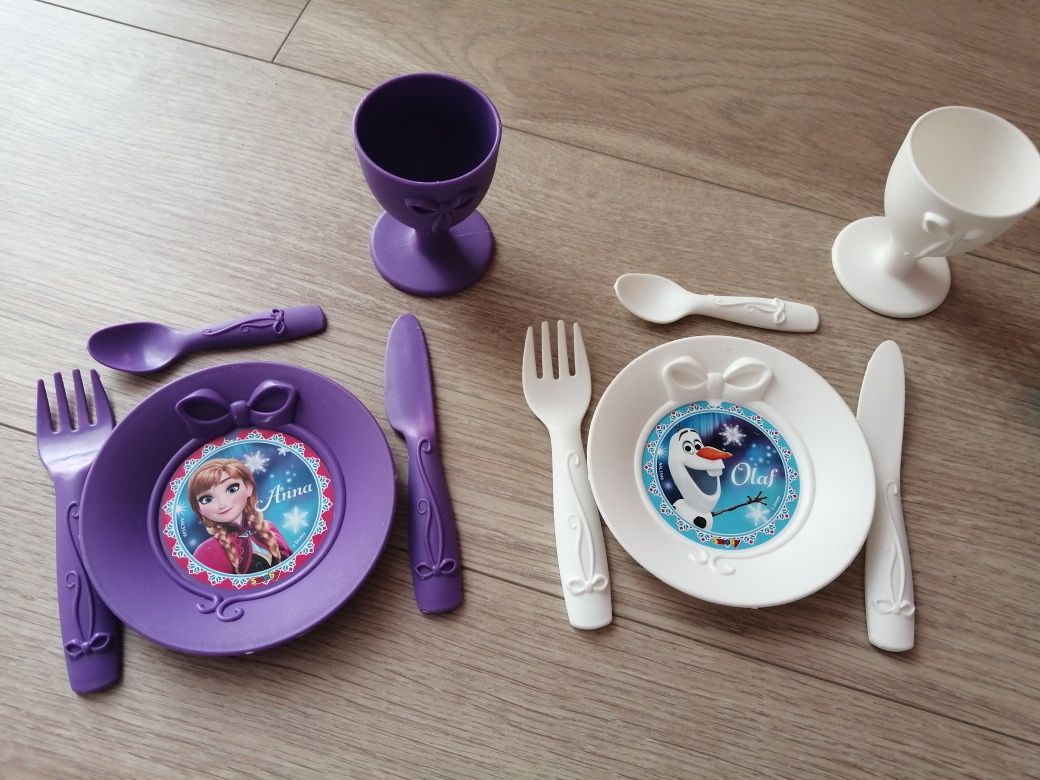Zestaw naczyń dla dzieci zastawa frozen 21 szt.