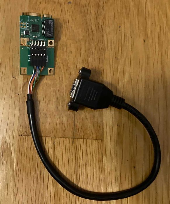 Placa de rede Gigabit 1Gbps Mini PCIe