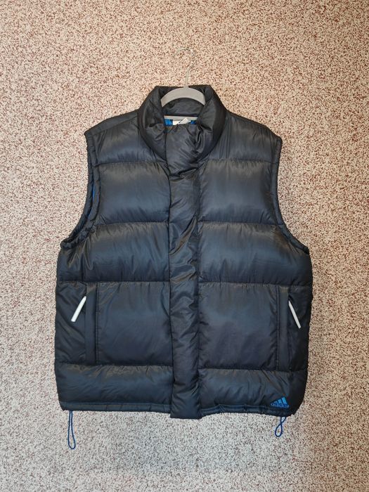 Kamizelka puchowa Adidas bezrękawnik pikowany puch naturalny r. 44/46