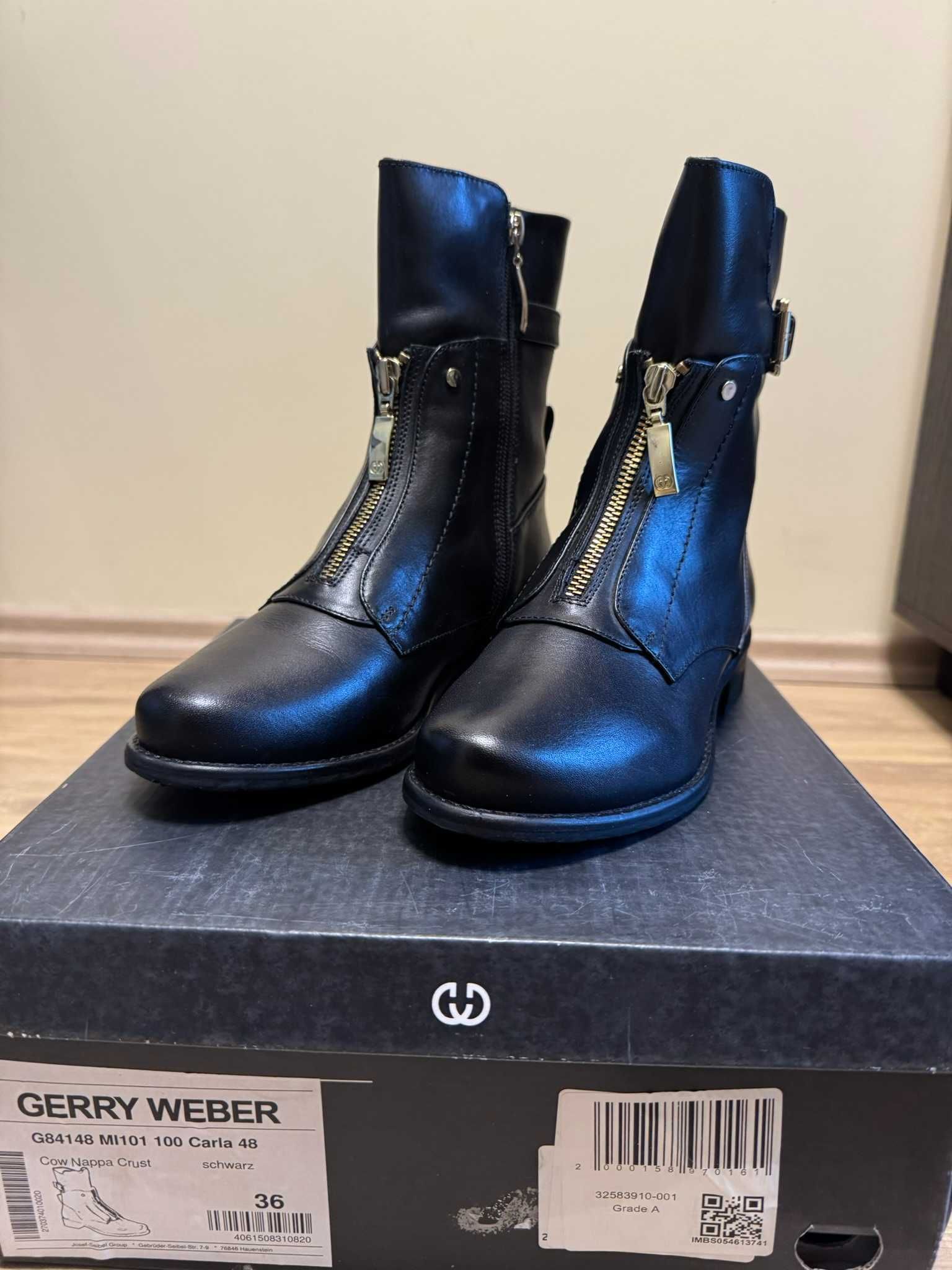 NOWE kozaki botki kowbojki Gerry Weber, model Carla 48, rozm. 36